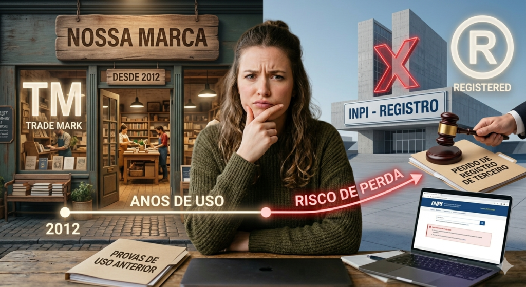 Uso minha marca há anos: posso perder o direito se não registrei no INPI?